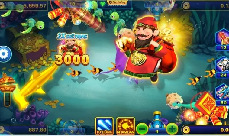 Cách Chơi Bắn Cá Thần Tài Tại Blue88 Săn Boss Nhận Thưởng Khủng 2 Hệ thống vũ khí trong game Bắn Cá Thần Tài tại Blue88